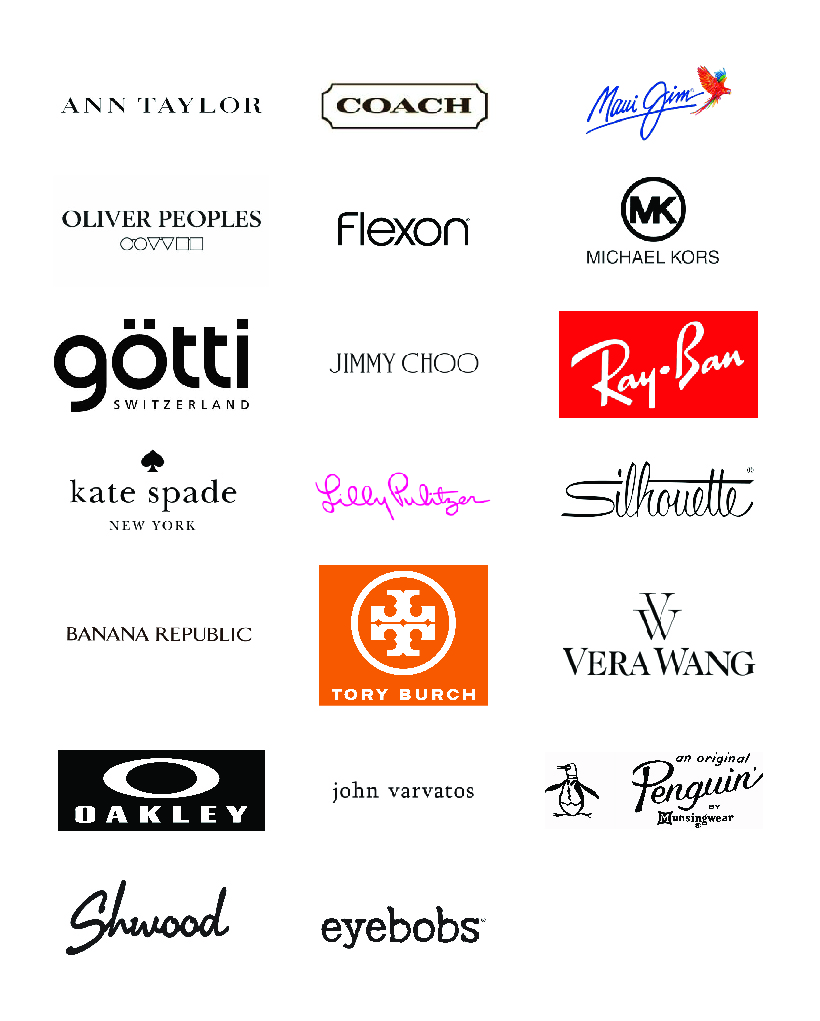 All glasses brands we carry