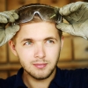 Man with safety goggles