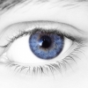 Closeup of a blue eye