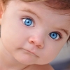 Closeup of baby's face