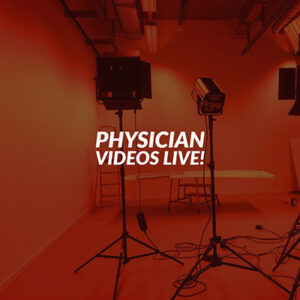 red colored studio room with lights