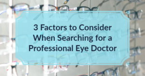 professional eye doctor