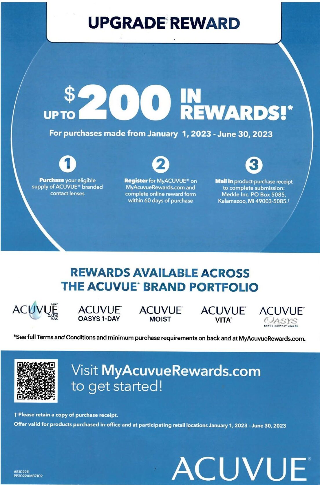 Acuvue new rebate front