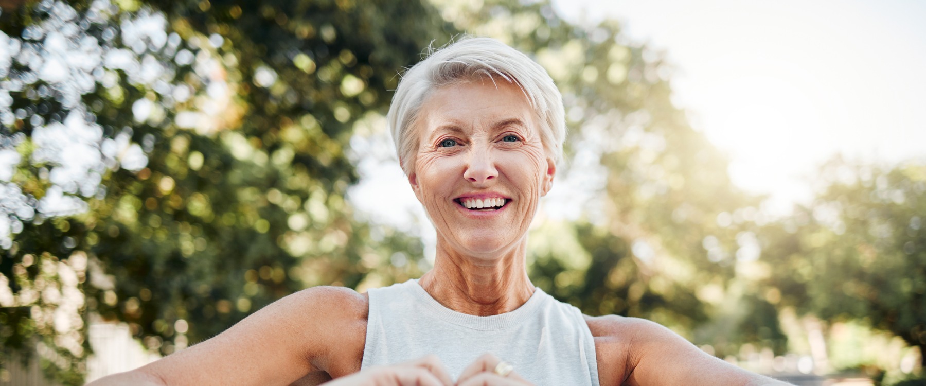 Happy older woman