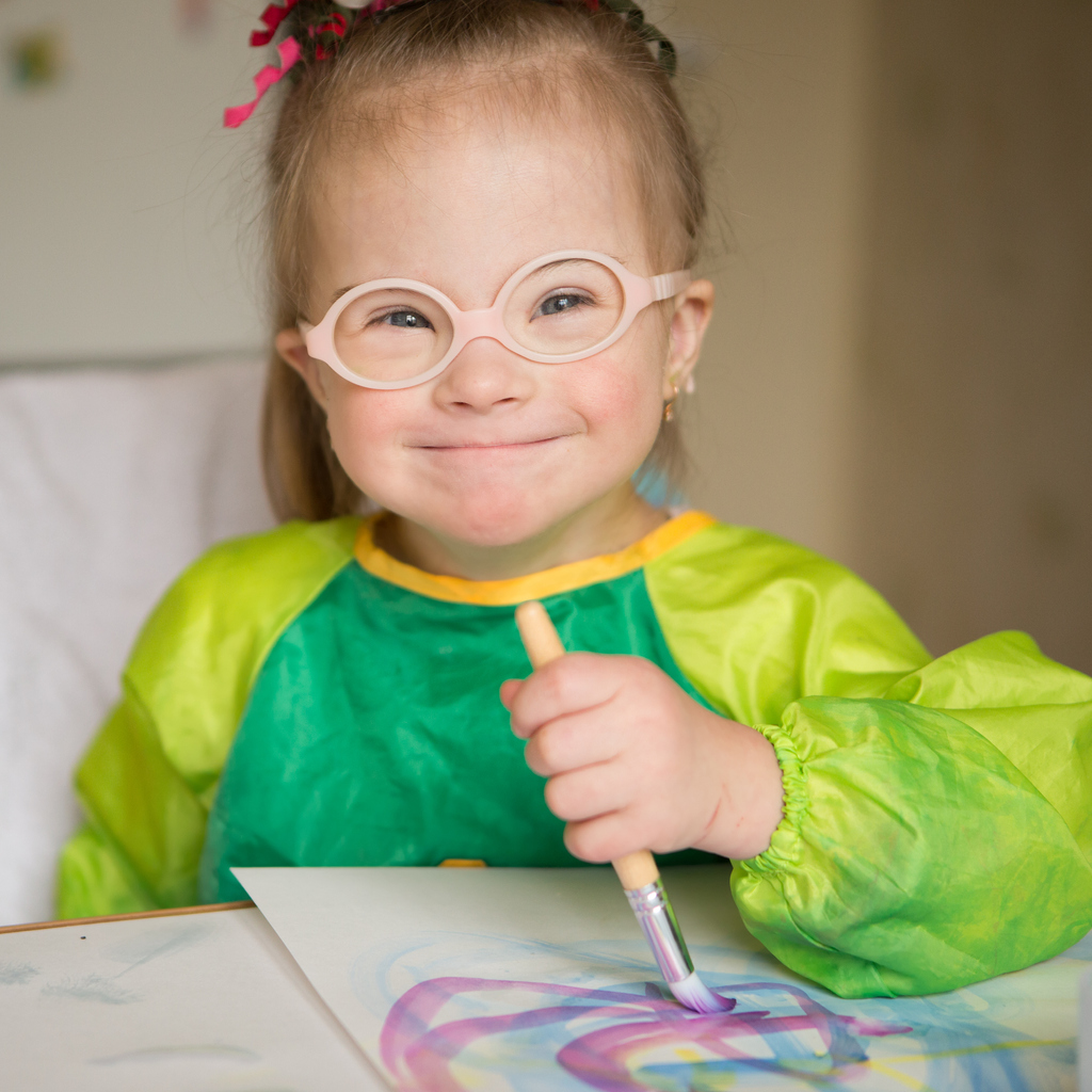 Happy kid with glasses