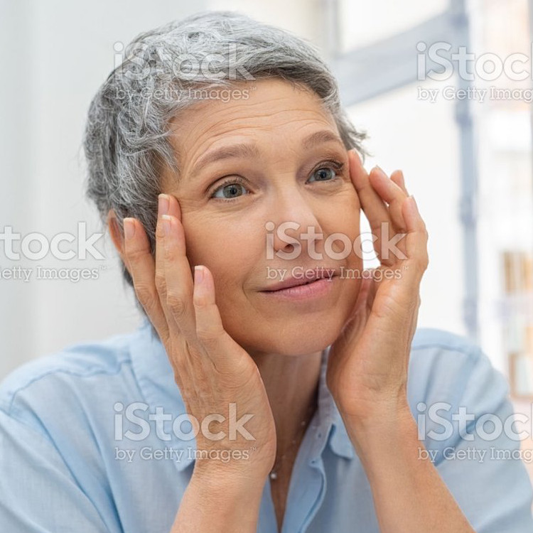 Close up portrait of serious mature businessman